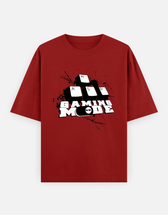 C-Labs Gaming Mode On Oversized Classic T-Shirt Red Front_1_c_10_8e64e148-24ba-49b0-8caf-c794509169cc