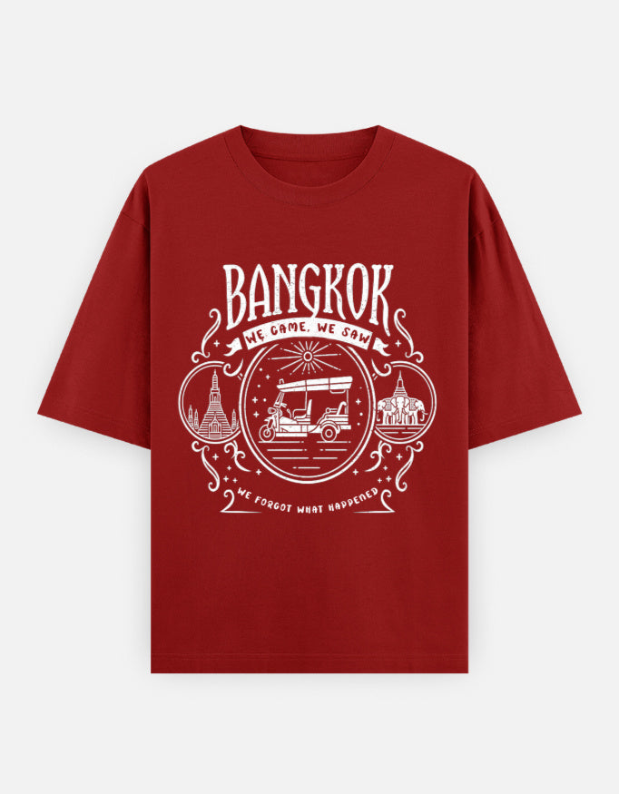 C-Labs Bangkok: We Came, We Saw Oversized Classic T-Shirt Red Front_1_c_10_8f410b31-4871-4a44-8960-4223cc04b5a8