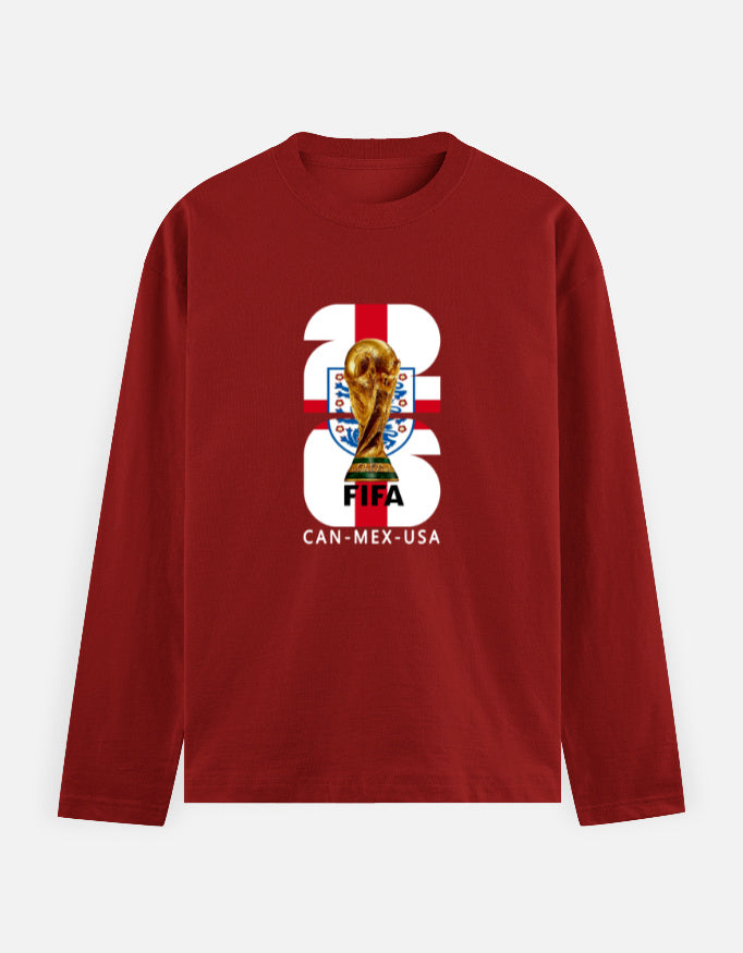 C-Labs England 26 Full Sleeve T-Shirt Red Front_1_c_10_8f522882-d5f7-414c-b236-b31abe125c8f
