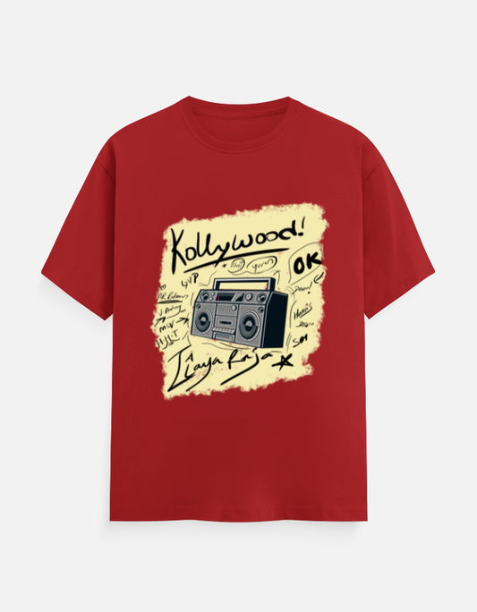 C-Labs Kollywood Music Classic Crew T-Shirt Red Front_1_c_10_93eb91e5-9f6b-45f9-b8d8-fc740a1d0ad8