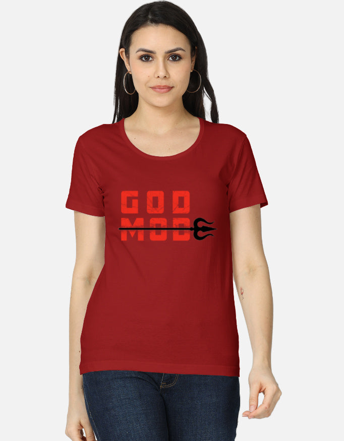 C-Labs Karuppu. God Mode. Women's Classic T-Shirt Red Front_1_c_10_98e714ff-5396-49bc-a5ef-65f086b2b0ab