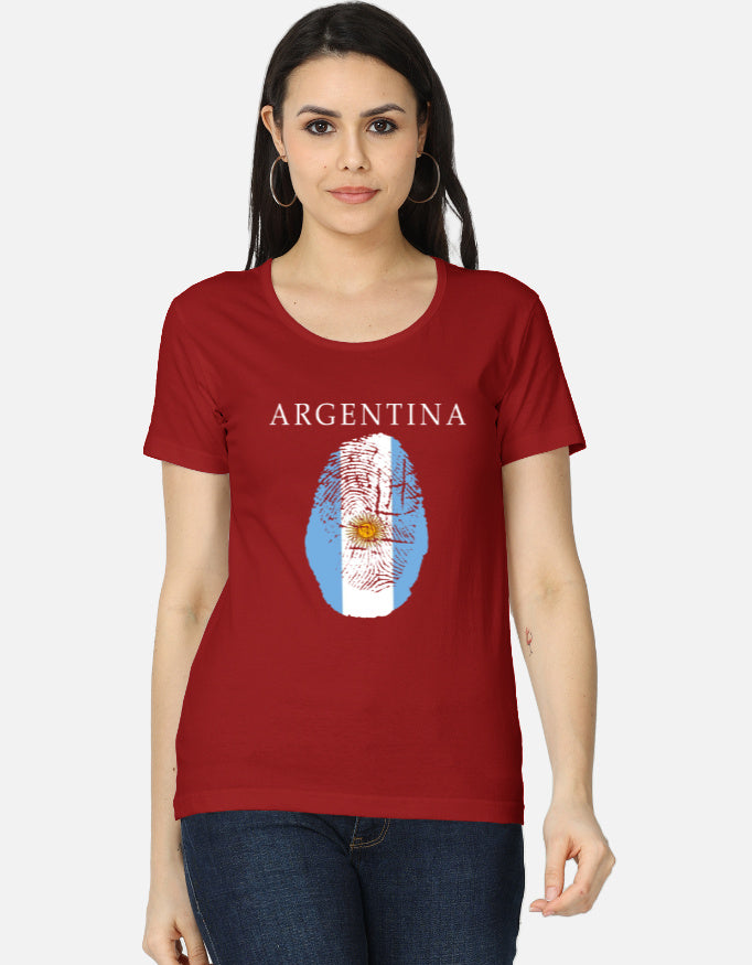 C-Labs Argentina Women's Classic T-Shirt Red Front_1_c_10_9eb2f5ae-5d9a-4fd7-b56d-894fc4e07349