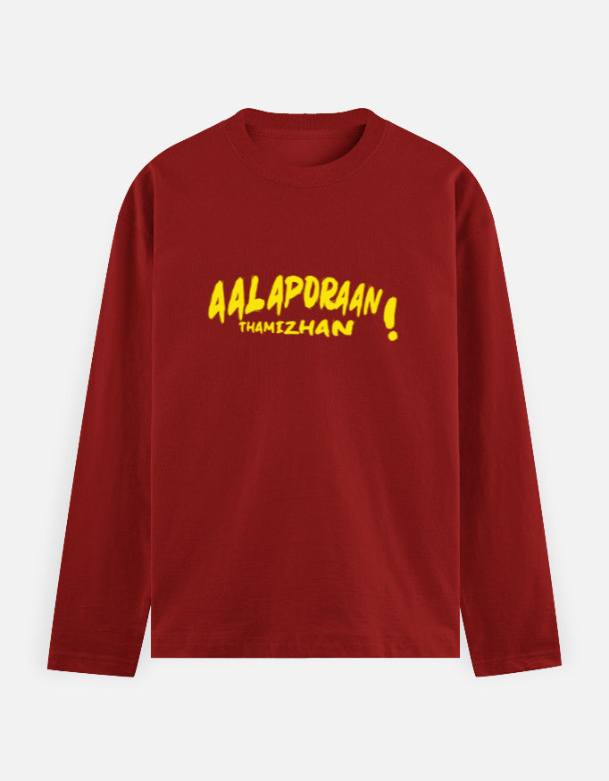 C-Labs Aalaporan Tamizhan Full Sleeve T-Shirt Red Front_1_c_10_b30319fe-dc74-498e-aac2-b416cf49a970