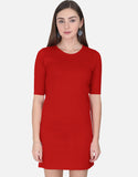 C-Labs C-Standard: T-Shirt Dress T-Shirt Dress Red Front_1_c_10_b3e2e989-417b-41df-a1a7-9d50c7d03c3a