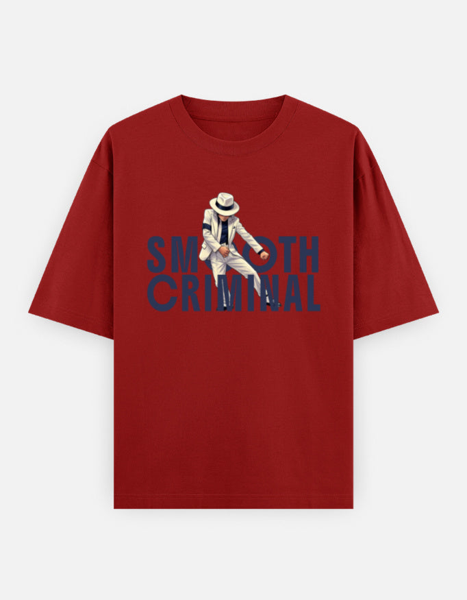 C-Labs Smooth Criminal Oversized Classic T-Shirt Red Front_1_c_10_b72719d8-26c3-447f-8520-ae6f51018198