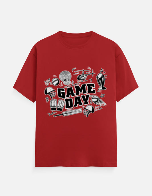 C-Labs Game Day CSK Theme Classic Crew T-Shirt Red Front_1_c_10_b95153d8-038b-43ac-8567-557b4e54cf9f