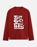 C-Labs Just God Things Full Sleeve T-Shirt Red Front_1_c_10_bd3959b9-e55d-496e-82ee-cd6bd3f815d4