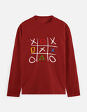 C-Labs Play Station XO Full Sleeve T-Shirt Red Front_1_c_10_c0e62b24-d5a6-4bd6-8261-75dc6feded79