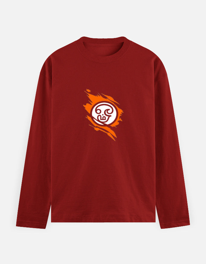 C-Labs Om Full Sleeve T-Shirt Red Front_1_c_10_c180bda8-5551-4588-9952-7ac52ff7dcfb