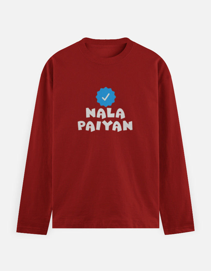 C-Labs Verified Nala Paiyan Full Sleeve T-Shirt Red Front_1_c_10_c20a1bfd-fbe9-4265-9ec8-48174ed0b392