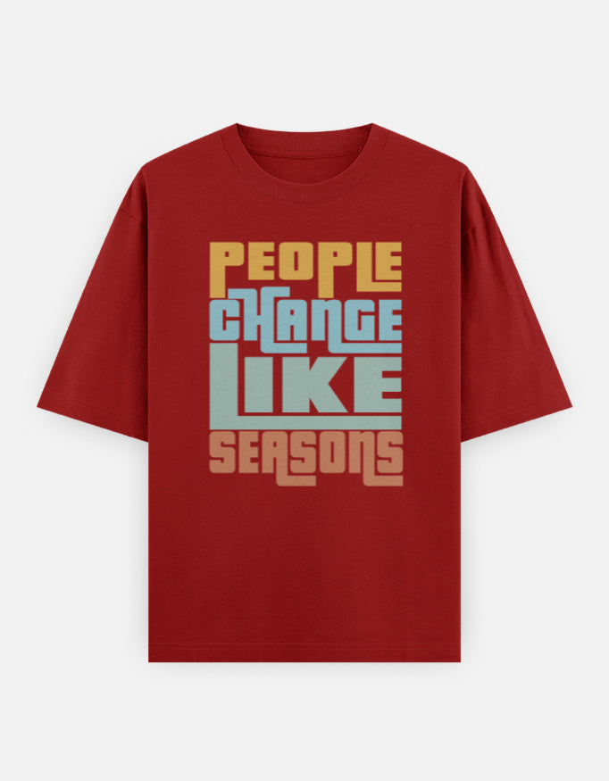 C-Labs People Change Like Seasons Oversized Classic T-Shirt Red Front_1_c_10_c7285297-bb33-4769-bab2-924b755c6d1a
