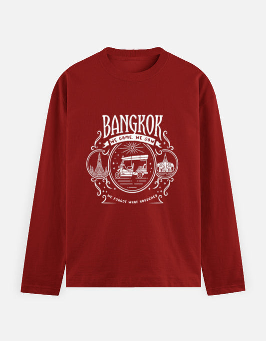 C-Labs Bangkok: We Came, We Saw Full Sleeve T-Shirt Red Front_1_c_10_ca5e68c4-87e4-4812-86c9-81b8e3e8ff81