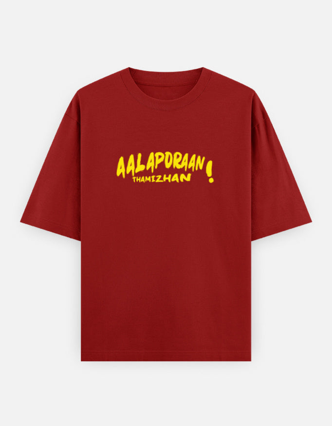 C-Labs Aalaporan Tamizhan Oversized Classic T-Shirt Red Front_1_c_10_cb5444da-01fc-4862-a0bc-4f8db2324e40