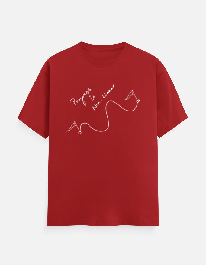 C-Labs Progress is non linear Classic Crew T-Shirt Red Front_1_c_10_cff3d604-3f3c-4323-8f29-7e4641576217