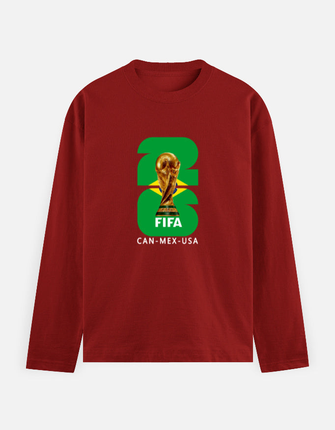 C-Labs Brazil 26 Full Sleeve T-Shirt Red Front_1_c_10_db03545f-54e7-4b07-8a16-740221b94c21