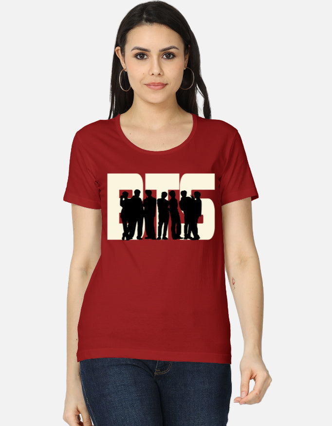 C-Labs BTS Women's Classic T-Shirt Red Front_1_c_10_e78ca396-42b7-401b-bc23-b2998efc5a2f