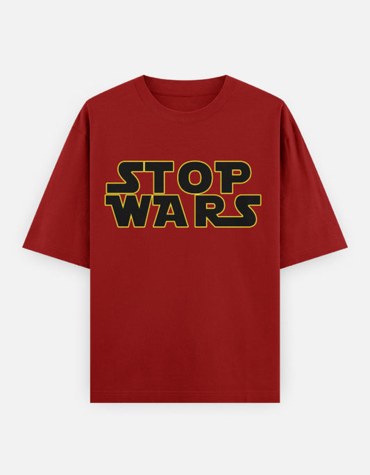 C-Labs Stop Wars Oversized Classic T-Shirt Red Front_1_c_10_e85aaebf-2c3d-4930-9712-36db619314b5
