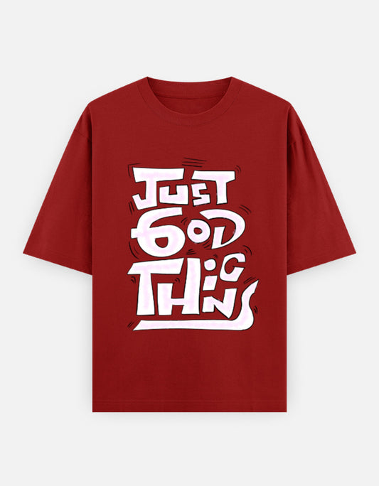 C-Labs Just God Things Oversized Classic T-Shirt Red Front_1_c_10_edd699cb-fcb6-42db-a9c5-24924a92b533
