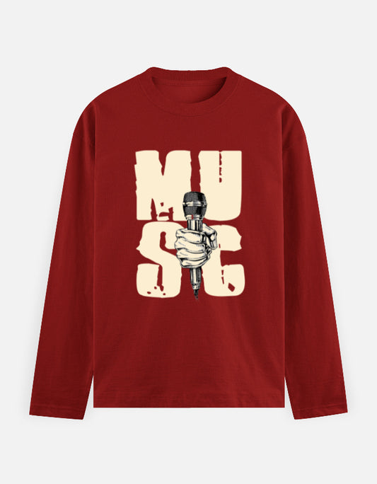 C-Labs Music Full Sleeve T-Shirt Red Front_1_c_10_f536b825-b65e-4706-8585-159f28ca7974