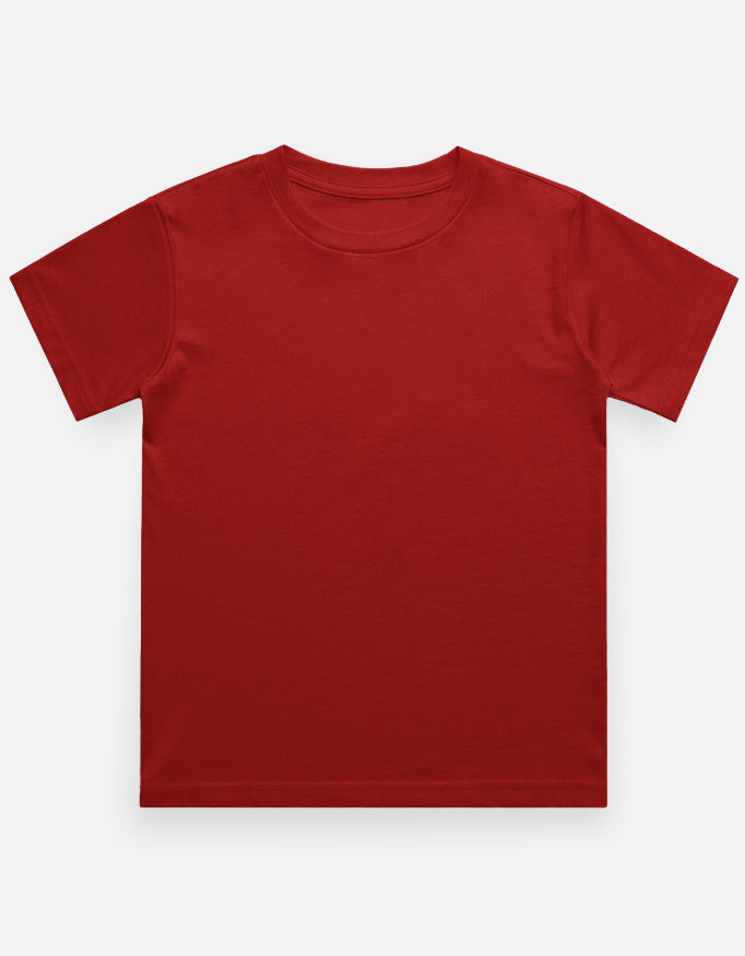 C-Labs C-Standard: Boy's T-Shirt (Dark) Boy Classic Crew T-Shirt Red Front_1_c_10_fc13d61d-1861-4950-8756-671308af2d16