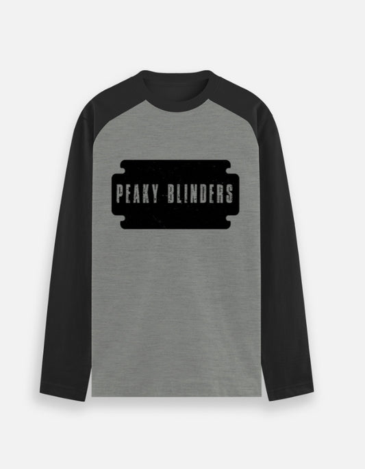 C-Labs Peaky Blinders Raglan T-Shirt Black Charcoal Melange Front_1_c_11_8ac6f19b-6660-4df5-b2df-c24c1f1ba02e