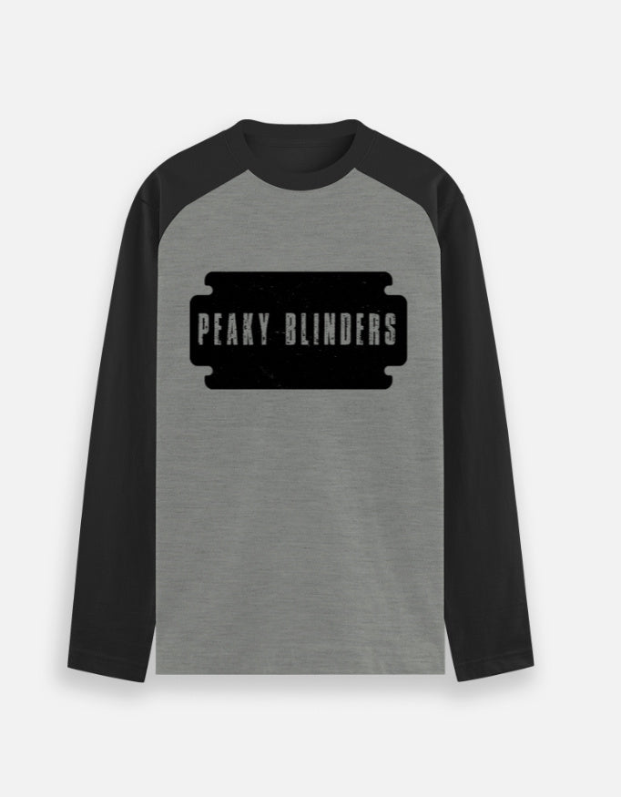 C-Labs Peaky Blinders Raglan T-Shirt Black Charcoal Melange Front_1_c_11_8ac6f19b-6660-4df5-b2df-c24c1f1ba02e
