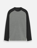 C-Labs C-Standard: Raglan T-Shirt Raglan T-Shirt Black Charcoal Melange Front_1_c_11_e289f008-e10a-47bd-90bd-5ea680a1d325