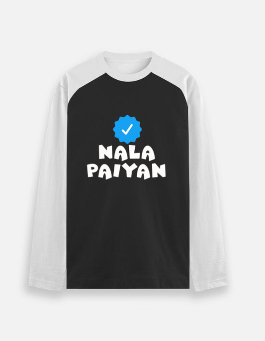 C-Labs Verified Nala Paiyan Raglan T-Shirt White Black Front_1_c_18_43ba7d0c-ae98-4635-8c85-f0b6f02d1740