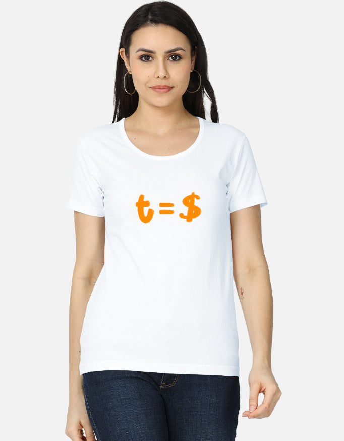C-Labs Time Is Money Women's Classic T-Shirt White Front_1_c_1_214b775f-ad43-4589-a93a-d8b32e7ae88f