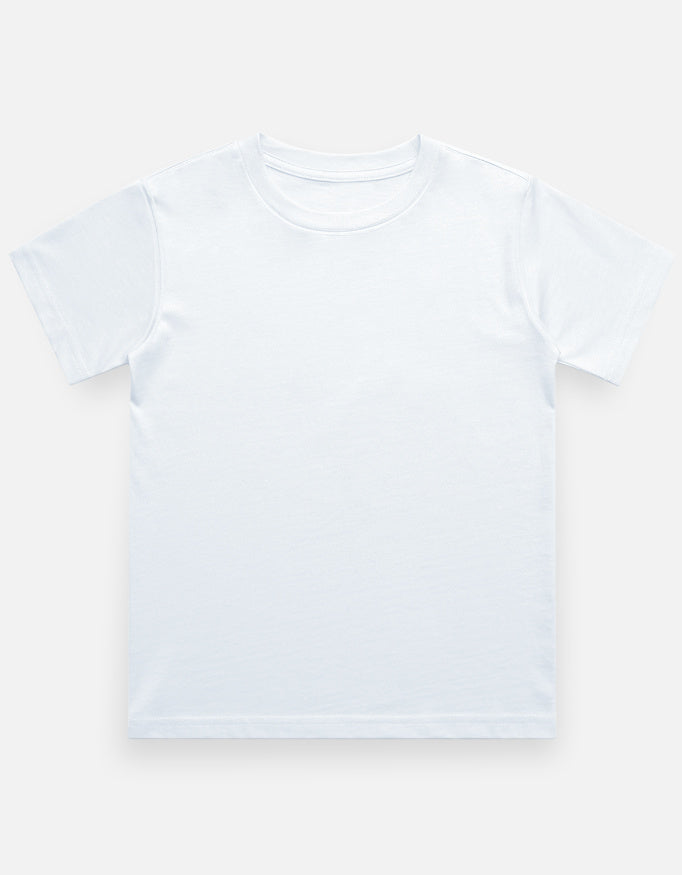 C-Labs C-Standard: Boy's T-Shirt (Light) Boy Classic Crew T-Shirt White Front_1_c_1_343953d5-f53f-4039-8409-c6e570b917a3