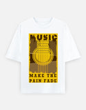 C-Labs Music Makes the Pain Fade Oversized Classic T-Shirt White Front_1_c_1_3589ca77-c210-4b66-9ddb-880511c240ac