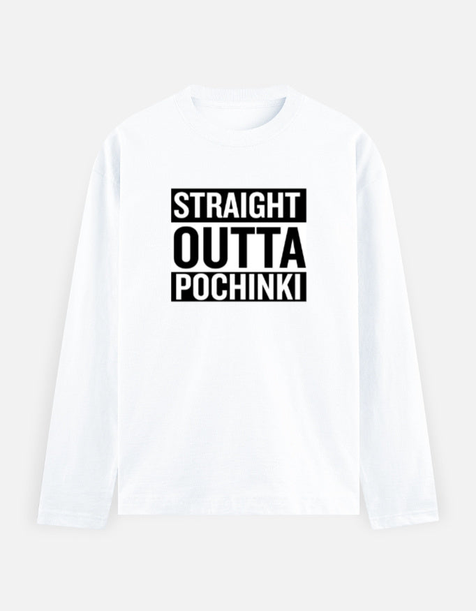 C-Labs Straight Outta Pochinki Full Sleeve T-Shirt White Front_1_c_1_38c03afd-b88f-41a3-85cf-7abaf2dbe288