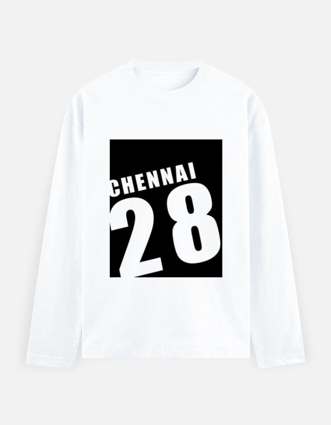 C-Labs Chennai 28 Full Sleeve T-Shirt White Front_1_c_1_5010bf0a-ee84-4007-a80e-0c5b6fedfb5a
