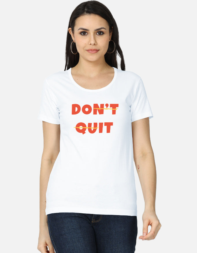 C-Labs Don't Quit Women's Classic T-Shirt White Front_1_c_1_535a6cd9-fc78-41d0-b8e3-74b534a57a83