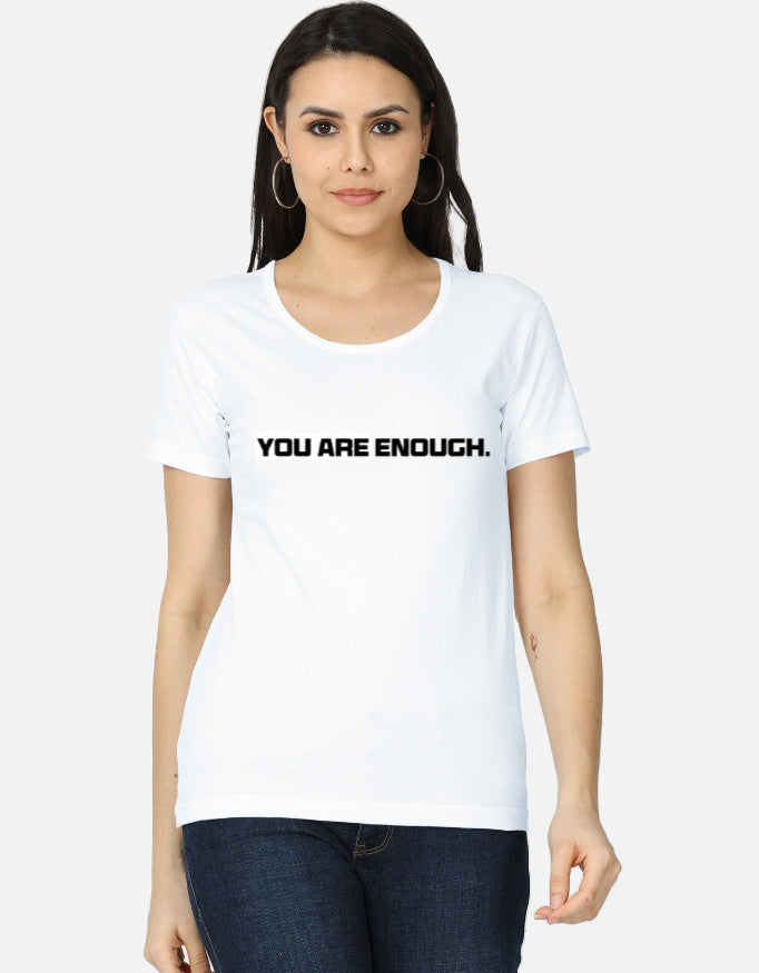 C-Labs You Are Enough Women's Classic T-Shirt White Front_1_c_1_58e8b97b-b83e-40d0-8c75-f6927cdaa9e3