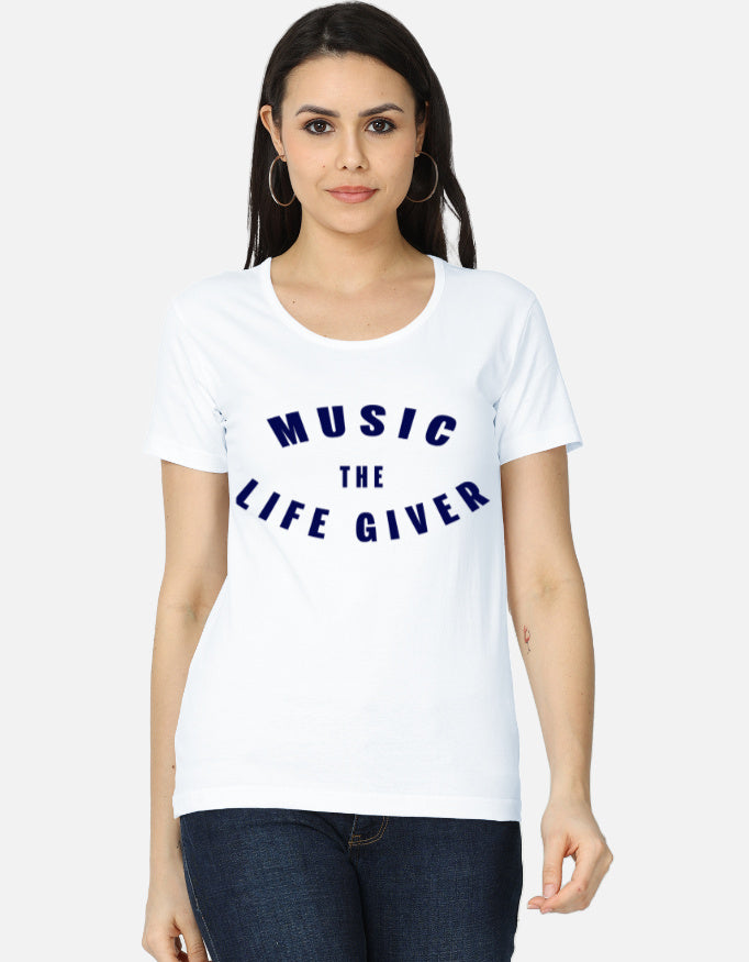 C-Labs Music The Life Giver Women's Classic T-Shirt White Front_1_c_1_867d0813-e66a-49f0-a577-90200893b47e