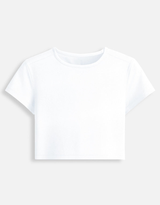 C-Labs C-Minimal: Women Baby Tee Women Baby Tee White Front_1_c_1_8bff9cc5-2fb0-467d-b2fe-ab5650d462d8