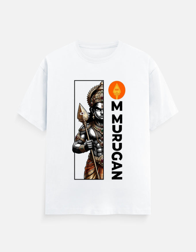 C-Labs Om Murugan Classic Crew T-Shirt White Front_1_c_1_919658b0-1882-4683-865b-0989ff88acde