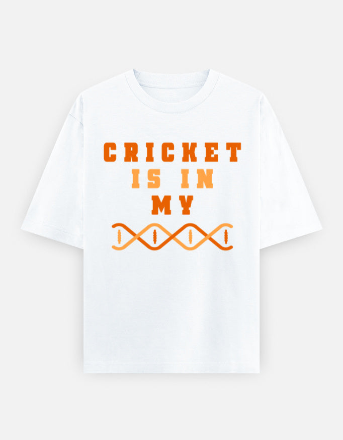 C-Labs Cricket is in my DNA Oversized Classic T-Shirt White Front_1_c_1_9f67d5b2-8fe0-4f48-8f57-5607fb7ffae1
