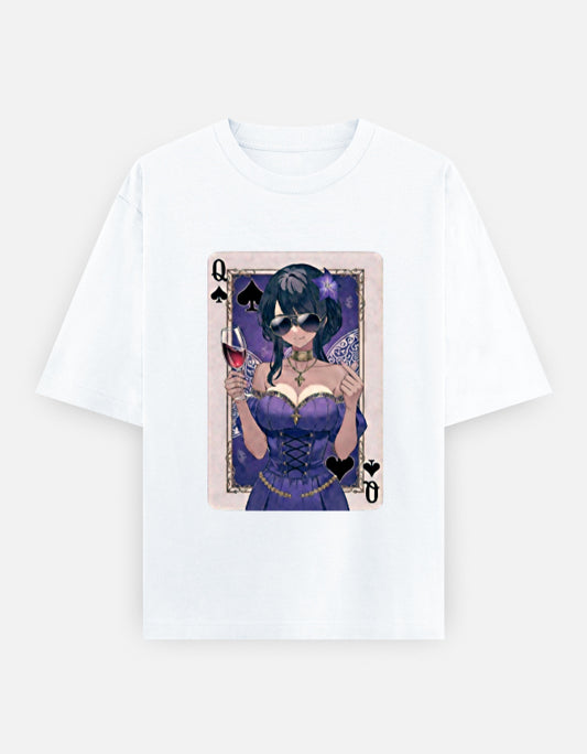 C-Labs Queen Spade Oversized Classic T-Shirt White Front_1_c_1_a21348ff-b129-4587-addb-b650bf45c5da