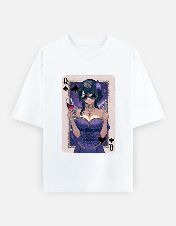 C-Labs Queen Spade Oversized Classic T-Shirt White Front_1_c_1_a21348ff-b129-4587-addb-b650bf45c5da