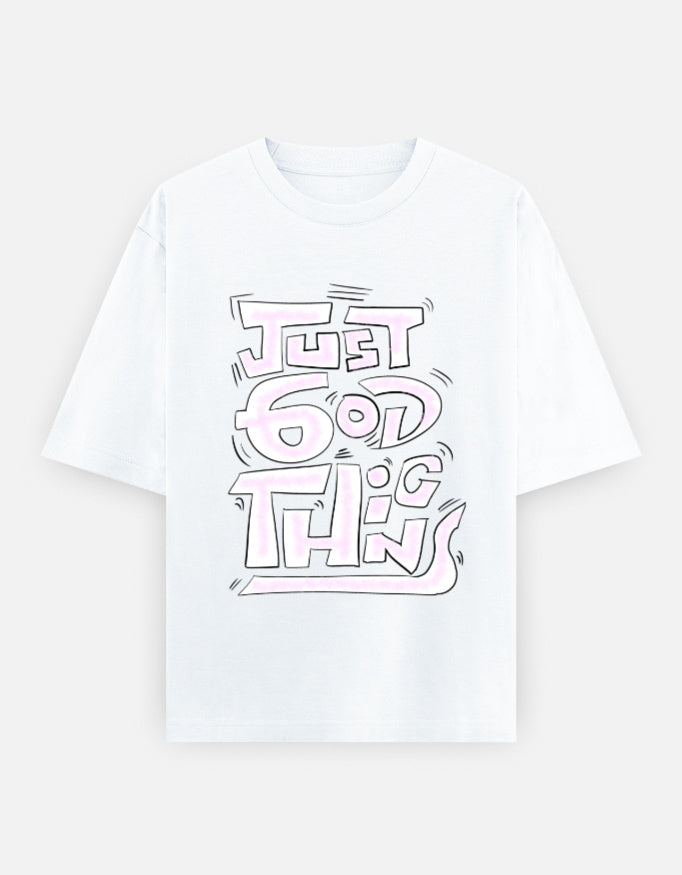 C-Labs Just God Things Oversized Classic T-Shirt White Front_1_c_1_a7441c41-8221-45ef-9eb6-0ae4fe12538c