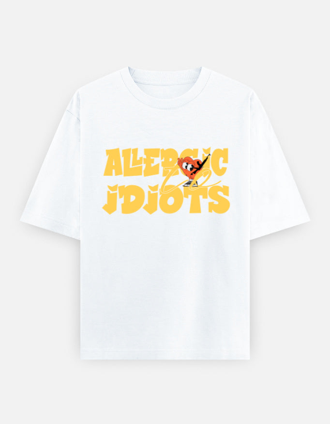 C-Labs Allergic To Idiots Oversized Classic T-Shirt White Front_1_c_1_ac9e035d-4f18-415d-9dc9-8d0f6efb3cf4