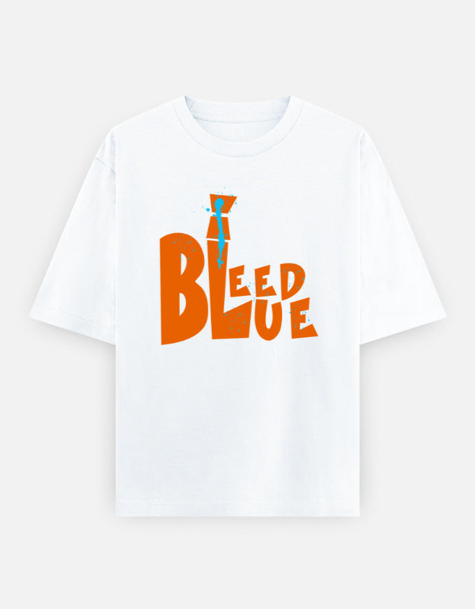 C-Labs I Bleed Blue Oversized Classic T-Shirt White Front_1_c_1_cb2ba573-8d19-40c2-9150-ba0fb05bafbd