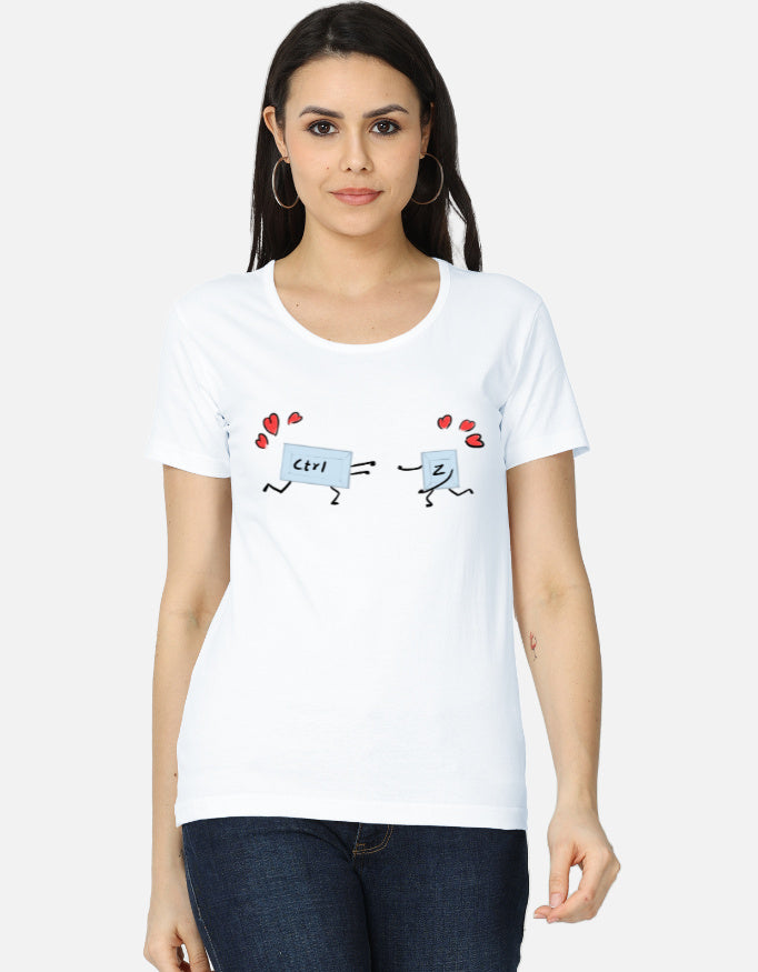 C-Labs Ctrl+Z Women's Classic T-Shirt White Front_1_c_1_d577a19c-caae-4b9a-9bd6-d7de29b436ec