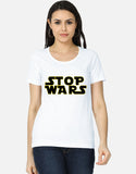 C-Labs Stop Wars Women's Classic T-Shirt White Front_1_c_1_de13c482-0bd8-4c99-bdac-fe98f0f47290