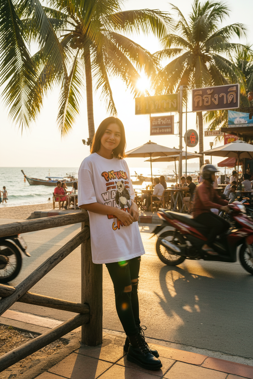 C-Labs Pattaya Wake Up Classic Crew T-Shirt Front_1_c_1_e402cc3c-bebd-47af-b595-79e103fb507c