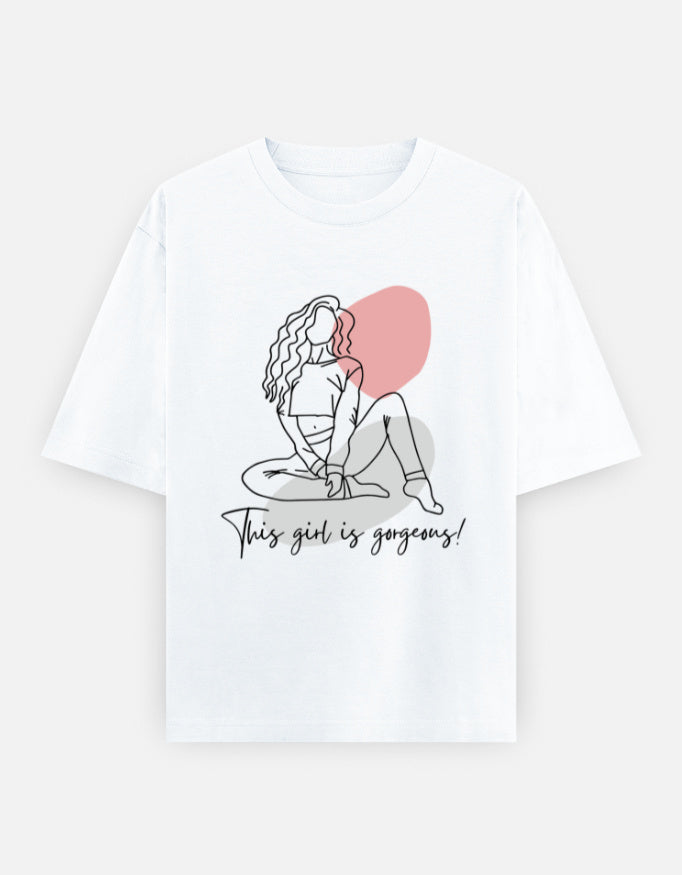 C-Labs This Girl Is Gorgeous Oversized Classic T-Shirt White Front_1_c_1_eacc28bc-8d55-4efe-ad5a-80a9b117f30b