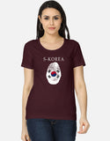 C-Labs SouthKorea Women's Classic T-Shirt Maroon Front_1_c_25_007b5146-61c1-49a4-adfe-4e204b48df0c