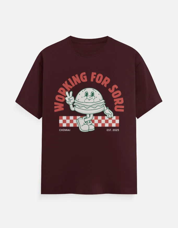 C-Labs Working For Soru Classic Crew T-Shirt Maroon Front_1_c_25_04e56762-7b16-43b1-bd31-27aa3bd0df3a